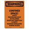 Signmission OSHA WARNING Sign, Confined Space! Safety Procedures, 18in X 12in Decal, 12" W, 18" L, Portrait OS-WS-D-1218-V-13043 - alternate 1